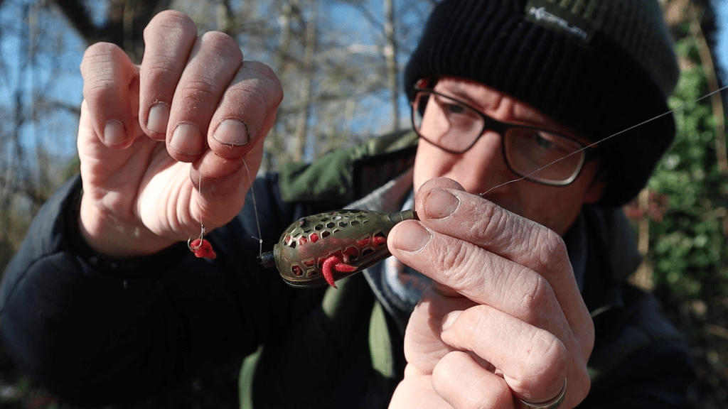 inline Korum Grub feeders 