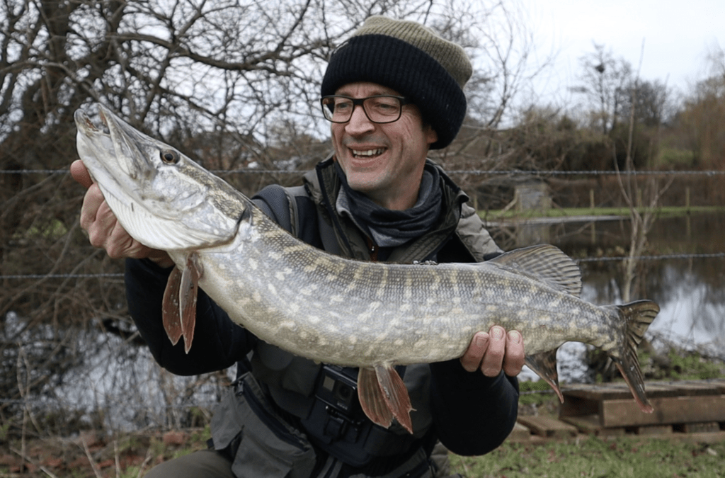 Big river pike hunt with lures